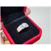 Image 2 : 1.00 CT - Size 8.5 - GRA CERTIFIED ROUND BRILLIANT CUT MOISSANITE VVS D COLOR WITH 56 ROUND CUT CUBI