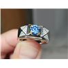 Image 5 : 1.00 CT - Size 10 - GRA CERTIFIED ROUND BRILLIANT CUT MOISSANITE VVS BLUE IN COLOR WITH 60 ROUND CUT