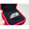 Image 2 : 1.00 CT - Size 11 - GRA CERTIFIED ROUND BRILLIANT CUT MOISSANITE VVS D COLOR WITH 14 ROUND CUT CUBIC