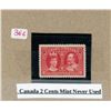 Image 1 : Canada 2 cents mint never used