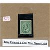 Image 1 : King Edward 1 cents mint never used