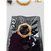 Image 2 : Black and Gold Tone Jewlery, Earrings, Brooches, Necklaces, Rings, Bracelet