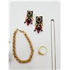 Image 5 : Black and Gold Tone Jewlery, Earrings, Brooches, Necklaces, Rings, Bracelet