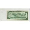 Image 2 : 1954 Modified Portrait $1 *A/A Replacement note. Beattie-Rasminsky signatures. The first Replacement