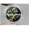 Image 2 : 2003 Golden Daffodil Sterling Silver 50 Cents. 24-karat Gold Plated. Proof with Ultra Heavy Cameo. H
