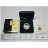 Image 1 : 2004 Golden Easter Lily Sterling Silver 50 Cents. 24-karat Gold Plated. Proof with Ultra Heavy Cameo