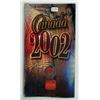 Image 1 : 2002P Colourized Canada Day 25 Cents. Painted Colourized map of Canada. Housed in its original unope