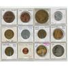 Image 1 : Lot of 12 U.S. Trade Dollars & Medals. Includes Arizona, Montana, Laredo National Bank, Grizzly, Nor