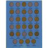 Image 3 : Folder of Lincoln head cent coins 1909-1940- 45 coins