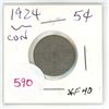 Image 1 : 1924 Canadian 5 cent coin