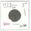 Image 1 : 1935 Canadian 5 cent coin