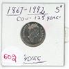 Image 1 : 1867-1992 Canadian 125 yrs. 5 cent uncr.
