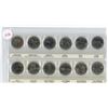 Image 1 : Lot of 12 Canadian quarters confed. 125 yrs. by month
