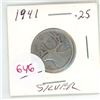 Image 1 : 1941 Canadian silver quarter