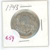 Image 1 : 1943  Canadian silver half dollar