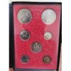 Image 2 : 1971 - 7 coin set RCM in case- PT.500 silver dollar