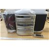 Image 2 : Memoren midi hifi system with twin cassette , remote control and front loading CD charger- brand new