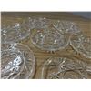 Image 3 : Set of 7 vintage clear crystal wine coasters