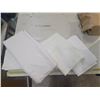 Image 1 : table covers (2) 84 x 86" (2) 60" x 82" - all white, good condition