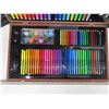 Image 3 : Stationery art supplies in wooden box