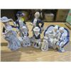 Image 1 : Lot of Porcelain Fine Blue & White Figurines