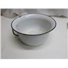 Image 2 : Vintage White Enamel Chamberpot, Sanitation Pot & Candle Holder