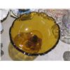 Image 2 : Amber Glass Teardrop Bowl; Raised