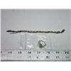 Image 1 : Stamped .925 - Silver Ring & Bracelet - bracelet is broken