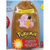 Image 4 : Vintage NOS Pokemon collector "Clefairy" marble pouch, w/ marbles - sealed