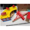 Image 3 : Wooden train set, w/ accessories