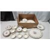 Image 1 : Large collection of decorative China dish set - 51 pc's