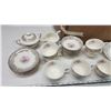 Image 2 : Large collection of decorative China dish set - 51 pc's