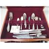 Image 3 : Silver plated & Stainless steel cutlery set, in wooden case