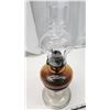 Image 3 : Clear glass oil lamp, w/ chimney