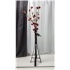 Image 1 : Unique wooden stand, w/ light up faux flowers - works