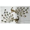Image 1 : Vintage pair of Peacock Metal Sculpture wall Hangings