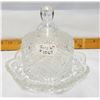 Image 1 : Vintage Crystal AVON Butter Dish