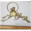 Image 2 : Brass Cat Wall Hanging