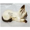 Image 1 : Vintage Siamese Cat ceramic porcelain figurine
