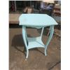 Image 1 : vintage mint green parlor table - 22"x22"x30"H