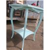 Image 3 : vintage mint green parlor table - 22"x22"x30"H