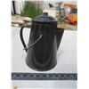 Image 1 : black enamelware camp coffee pot