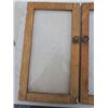 Image 2 : pair of vintage glass cabinet doors - 12.75"x23"