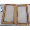 Image 4 : pair of vintage glass cabinet doors - 12.75"x23"