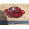 Image 1 : ruby glass candy dish