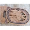 Image 2 : carved wooden elephant wall décor - 11.5"x24"