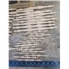 Image 3 : box of new oak furniture spindles