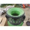 Image 5 : large green and black urn - 31"H