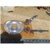 Image 1 : vintage pipe stand with 2 pipes