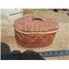 Image 1 : real nice birch bark basket - old